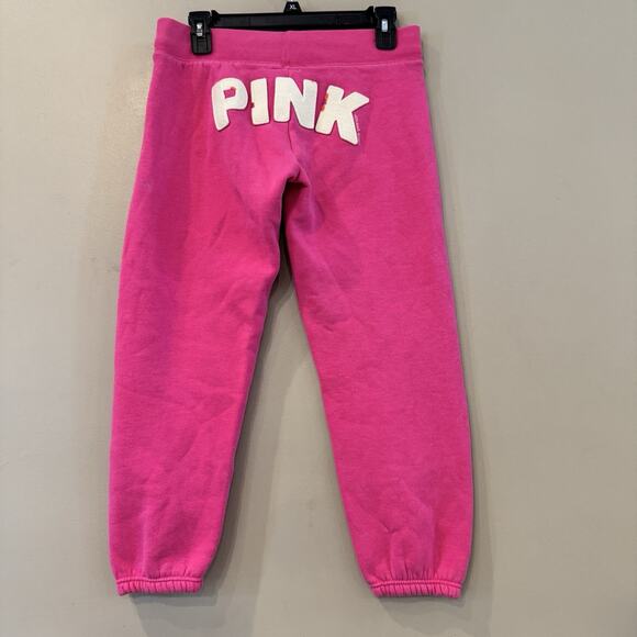 Victorias Secret VS PINK Vintage Y2K Sweatpants Joggers Dog Pup Logo XS Spellout - Picture 2 of 13